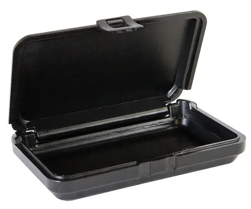 Latch detail of blow-molded case